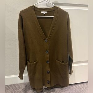 Madewell Miller Cardigan Olive Green